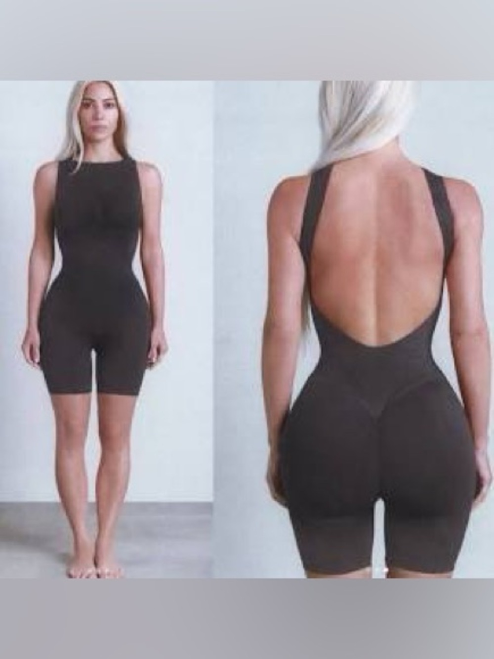 SKIMS NWT Contour Lounge Onesie in Gray Chalk SIZE 4X /5X